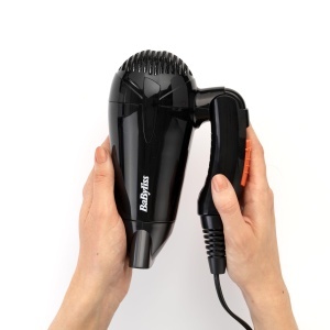 Uscator de par BaByliss 2000W, pliabil, universal, negruportocaliu - Img 2