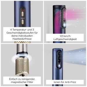 Uscator de par BaByliss Air Wand AS6553E, 3-in-1, 123 kmh, 380g - Img 7