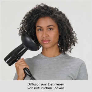 Uscator de par BaByliss Midnight Shine, 2100W, Ioni, cu difuzor, compact - Img 2