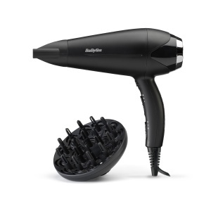 Uscator de par BaByliss Turbo Smooth D572DE, 2200W, Anti-Frizz, Negru