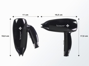 Uscator de par Beper P301ASC100, 1200W, pliabil, 3 temperaturi, negru - Img 4