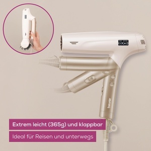 Uscator de par Beurer HC 150 FusionDry Pro, ultraleger, 3 trepte de temperatura, Iones - Img 6