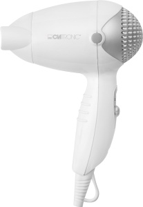 Uscator de par de calatorie Clatronic(r) | Dimensiuni compacte | 1200 wati | 2 niveluri de temperatura/putere | Duza de formare rotativa la 360deg (detasabila) | Bucla de agatare | Uscator de par | HT 3393 alb sau negru - Img 3