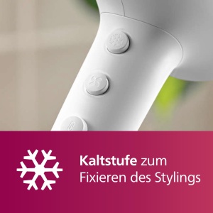 Uscator de par Philips seria 5000, tehnologie ThermoShield, functie de ionizare, 2.100 W, alb, cu duza de coafare si difuzor de volum, model BHD500/20 - Img 5