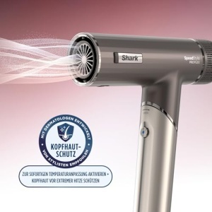 Uscator de par Shark SpeedStyle Pro FLEX, 4 accesorii, compact, Mokka-Silver - Img 12
