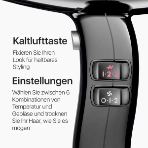 Uscator de par Valera Swiss Silent Jet 8500 Ultrablack, 2000 W, 6 trepte de temperatura - Img 7