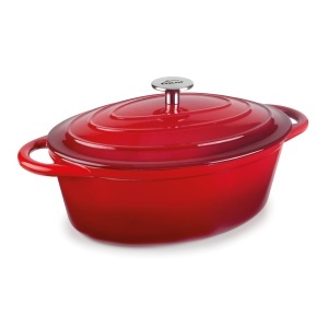 Vas de gatit Lacor 71739, 3.5 litri, 29 x 21 cm, fonta emailata