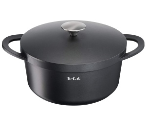 Vas de gatit Tefal Trattoria 24 cm, aluminiu, antiaderent, negru