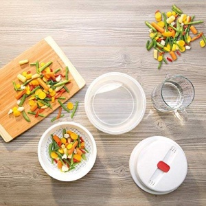 Vas pentru gatit la aburi Tescoma Dampftopf PURITY MicroWave, design inovator, pliabil - Img 2