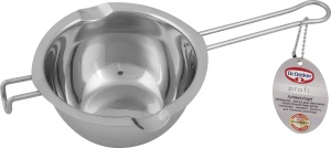 Vas pentru topit ciocolata Dr. Oetker 26 cm din inox, cu maner lung si doua guri de turnare - Img 2