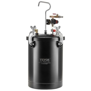 Vas sub presiune VEVOR pentru vopsea spray, vas sub presiune de 15 l, presiune reglabila de 60 psi, vas sub presiune din otel Vas de vopsea cu pistol de pulverizare, furtunuri, manometru, pentru decorarea casei, vopsire industriala - Img 11