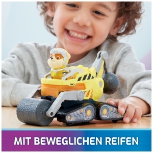 Vehicul de constructie PAW Patrol Rubble, 17 cm, cu efecte de lumina si sunet - Img 8