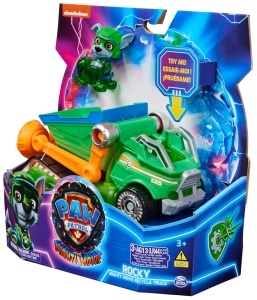 Vehicul de salvare PAW Patrol Rocky cu efecte de lumina si sunet, 17 cm - Img 9