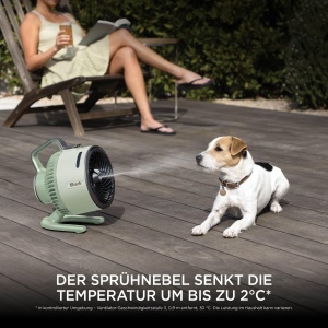 Ventilator cu pulverizare Shark FlexBreeze HydroGo FA050EUGN, 12 ore autonomie, culoare mint - Img 6
