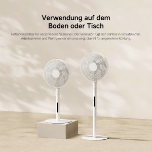 Ventilator inteligent vertical XIAOMI Smart Standing Fan Pro Slim, 14 m, 8,7 cm, telecomanda - Img 9