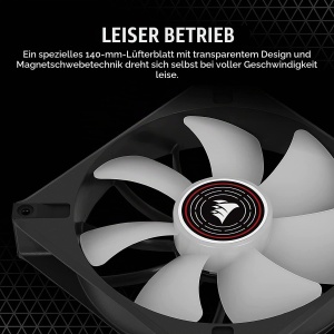Ventilator PC Corsair ML140 LED ELITE, 140mm, 1600 RPM, LED rosu - Img 7