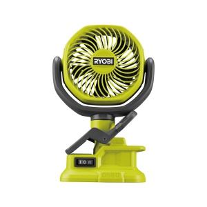 Ventilator portabil Ryobi RCF18-0 18V cu clema 2 trepte verde