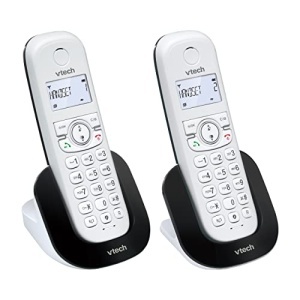 (versiunea franceza) VTech CS1501 Telefon DECT fara fir cu doua telefoane, blocare apeluri, identificare apelant/apel in asteptare, difuzor, afisaj iluminat din spate si tastatura iluminata din spate - Img 16