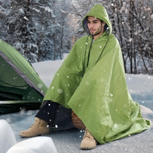 VEVOR Campingdecke SS-LYTJZ-01 2x15m Fleece Poliester Impermeabila Verde Army - Img 9