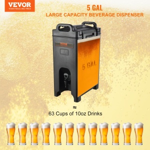 VEVOR Dispenser Bauturi Calde si Reci 189L Model 5GL Izolare Termica Robinet Dublu - Img 2