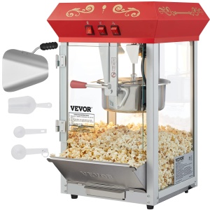 VEVOR Popcornmaschine NP08001SE 850W Capacitate 48 cesti Design robust