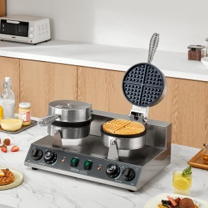 Vevor Waffeleisen Comercial XC-HF-2 2460W Antiaderent Reglaj Temperatura - Img 8