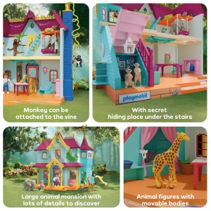 Vila cu animale PLAYMOBIL 71852 Set de joaca pentru copii de 4 ani Include 3 figurine si accesorii - Img 4