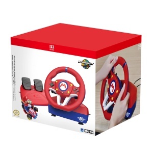 Volan de curse HORI Mario Kart Pro Mini pentru Nintendo Switch 2, cu pedale, 22cm, cablat - Img 6