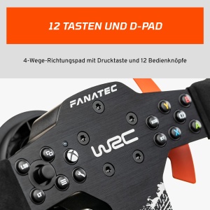 Volan Fanatec CSL Elite WRC 300 mm Alcantara LED RevStripe Compatibil Xbox si PC - Img 6