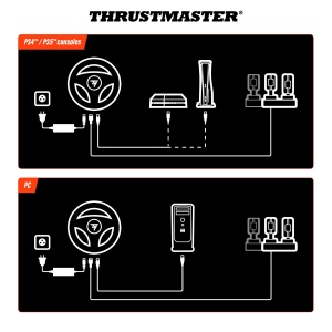 Volan Racing Thrustmaster T248R, 3,1 Nm Force Feedback, Pedalset si Schimbator TH8S - Img 6
