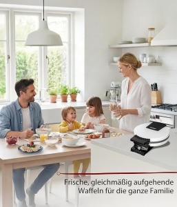 Waffeleisen Cloer 171, 16 cm, 930 W, Alb - Img 6