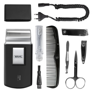 WAHL Travel Shaver Kit Compact Reincarcabil Set Complet pentru Calatorii