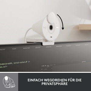 Webcam Logitech Brio 300 Full HD, 1080p, cu microfon si protectie pentru intimitate - Img 6