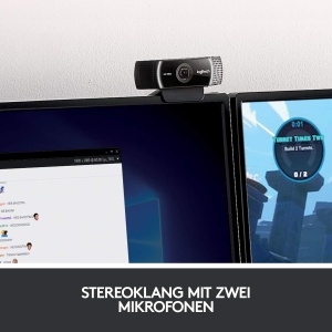 Webcam Logitech C922 Pro Stream cu Stativ, Full HD 1080p, Microfoane Stereo - Img 6
