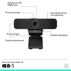 Webcam Logitech C925e 1080p cu microfoane omnidirectionale si H.264 - Img 7