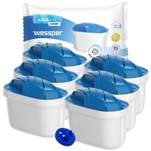 Wessper AquaMax SP Filtru Apa Compatibil Brita 6 Bucati Filtrare Avansata - Img 3