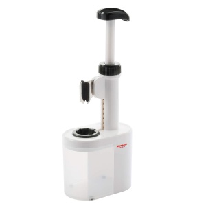 Westmark Prune fara samburi, pentru prune fara samburi gata de gatit, inaltime: 26,5 cm, lama din plastic/otel inoxidabil, Prunus, alb/antracit, 40232260