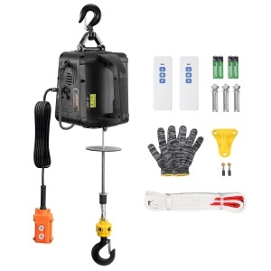 Winch Electric VEVOR 500kg, 1500W, 3 Moduri de Control
