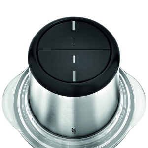WMF Kult X Edition Tocator electric cu recipient de sticla, tocator de viteza de 320 W, 2 setari de viteza, ulcior mare de blender, cromargan mat - Img 6