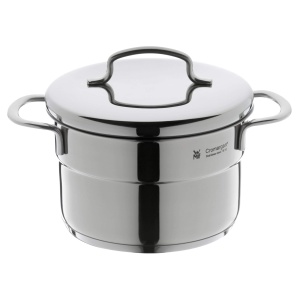 WMF Mini cratita mica 14cm, capac metalic, inductie oala de carne 1.3l, otel inoxidabil cromargan, stivuibila, pentru portii mici, o singura gospodarie - Img 3