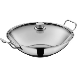 Wok din inox WMF Party Taiwan 36 cm, cu capac si gratar - Img 6