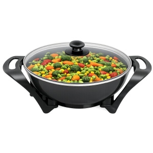 Wok electric Beper P101COS100, 1500 W, 33 cm, capacitate 5 litri - Img 1