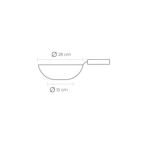 Wok IBILI, 28 cm, 5 straturi, inductie, fara antiaderenta - Img 4