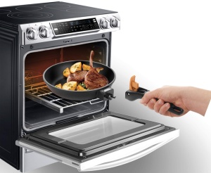 Wok Tescoma 605058.00 SmartCLICK 28 cm, inox, negru - Img 5