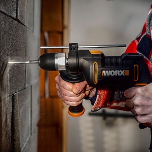 WORX WX317.2 Masina de gaurit cu percutie profesionala cu 600W pentru lucrari de gaurire in lemn, beton si otel - cu reglare continua a vitezei si mandrina fara cheie - Img 2