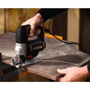 WORX WX4781 Ferastrau vertical 650W - Ferastrau pendular cu electronica de viteza pentru taierea precisa a lemnului metalului si PVC-ului - cu cutie d - Img 5