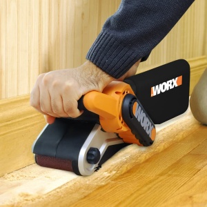 WORX WX6611 Slefuitor cu banda 950W - cu adaptor pentru aspirator - design ergonomic - Img 5