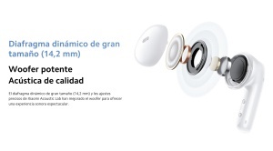 Xiaomi Redmi Buds 6 Active Wireless | Casti Bluetooth 13,7 cm (5,4") | Durata lunga de viata a bateriei de 30 de ore | Anularea zgomotului pentru apeluri | 5 moduri de reglare | IPX4 | Alb - Img 5