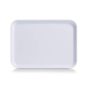 Zeller 26693 Melamintablett Alb 24x18 cm Margine Inaltata