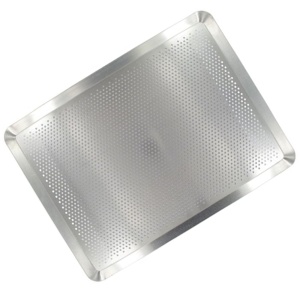 Zenker 1540350 Tava de copt Tava de copt din aluminiu perforat Tava de copt Aluminiu perforat gri 40 x 30 x 1,5 cm